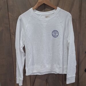 Faherty Organic Cotton Dog Day Golf Long Sleeve Crew Neck M